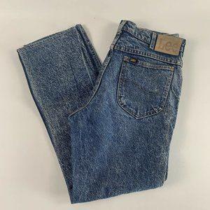Lee Riders Vintage Acid Wash Pants 32x32 High Rise Jeans Hemmed See Measurements